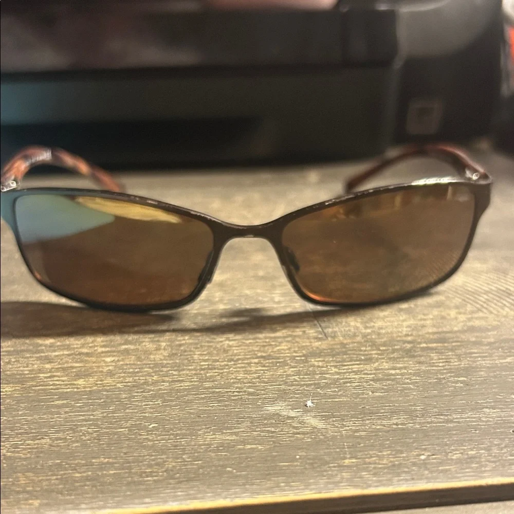 Maui‎ Jims Maui Men’s Woodgrain Brown Polarized Sunglasses